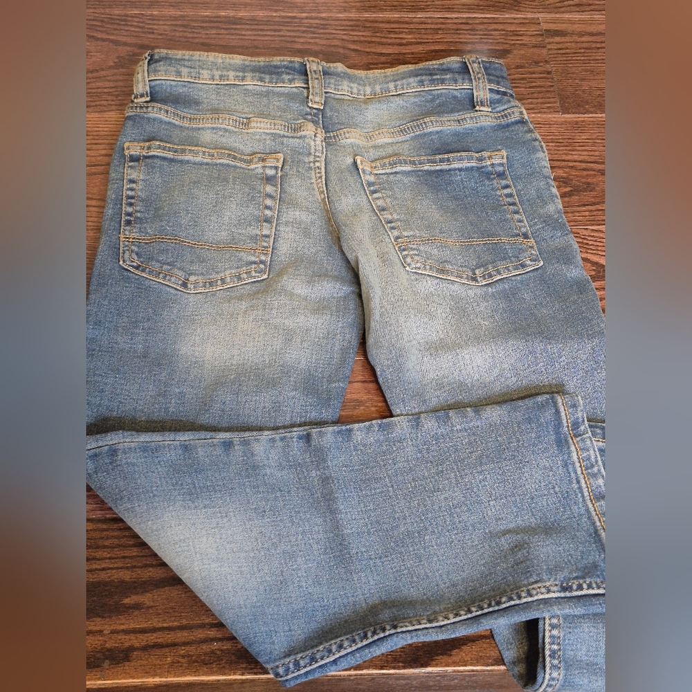 Cat & Jack Kids Blue Straight Leg Jeans-Size 8 - Picture 4 of 14